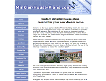 Tablet Screenshot of minkler-house-plans.com